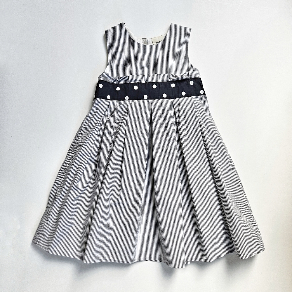 Oshkosh B'Gosh Navy & White Stripe Dress Size 4